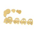 thumbnail image 1 of Vinilo decorativo de pared con forma de tren para habitación infantil. Ideal como regalo de inauguración o para la ducha. Color dorado, 1 of 7