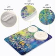 thumbnail image 4 of Dish Drying Mat Art Flower Painting Absorbent Dry Mats for Dishes Draining Pad for Kitchen Countertop 16" x 18", 4 of 7