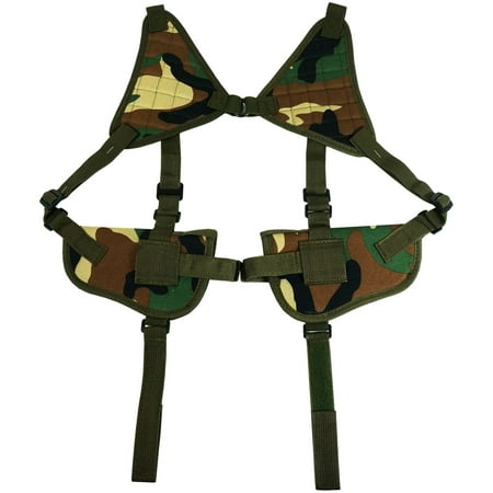 Cross Draw Pistol Holster - Every Day Carry Tactical Under Arm Shoulder Double Draw Pistol Holster Pouch