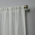 thumbnail image 7 of Nicole Miller Belfry Sheer Rod Pocket Top Curtain Panel Pair, 50x84, Snowflake, 7 of 7