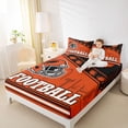 thumbnail image 4 of jejeloiu Football Game Queen Sheet Sets,Kids Ball Games Bed Set For Rugby Lover 4-Piece, 4 of 7