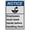 Warning Sign 4, variant on Industrial ANSI Horizontal Employee Wash Hands Sign - 8"x12" Weatherproof, UV Resistant Plastic (For Indoor/Outdoor Workplace)