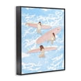 thumbnail image 4 of Surfing Girls Trio Black Framed Giclee Art, design by Ziwei Li, 4 of 9