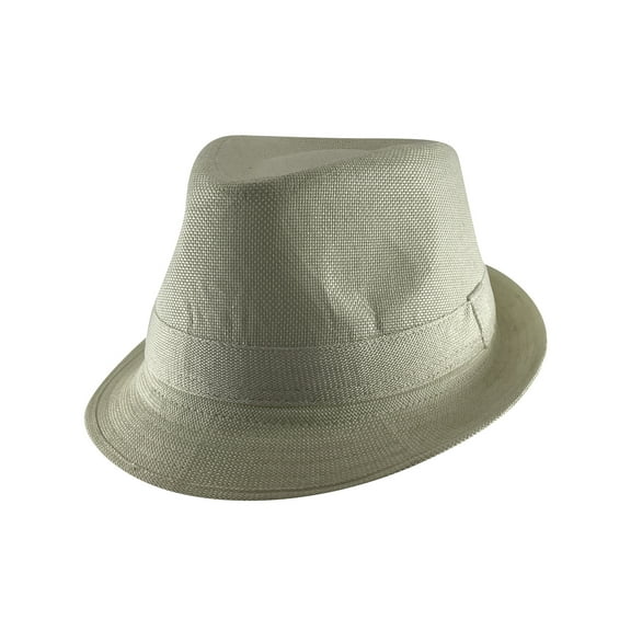 Top Headwear Banded Fedora Hat - Ivory - Medium