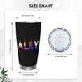 thumbnail image 4 of LGBT Pride Rainbow Gay Fingerprint 20oz Stainless Steel Tumbler With Lid And Straw Spill-Proof Insulation Travel Tumbler Cups Vacuum Coffee Cup For Ice Drinks & Hot Beverages, 4 of 6
