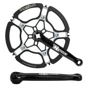 Bicycle Crank Chainwheel 45T 47T 53T Aluminum Alloy Single-speed Crankset Bicycle Accessories Bike Tooth Plate 130mm BCD