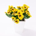 thumbnail image 1 of Artificial Flowers Orchid Stem Real Touch Flowers,4 PCS, Yellow, 1 of 6