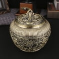 thumbnail image 1 of Tea Canister, Vintage Alloy China Storage , China Dragon Airtight Design Tea Bag Canister, Decorative Loose Tea Storage Container Multipurpose Tea Jar for Kitchen Cabinet, 1 of 8
