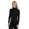 thumbnail image 3 of Women's Cuddl Duds® Softwear with Stretch Long Sleeve Turtleneck Top Color: Charcoal Heather Size: MEDIUM, 3 of 4