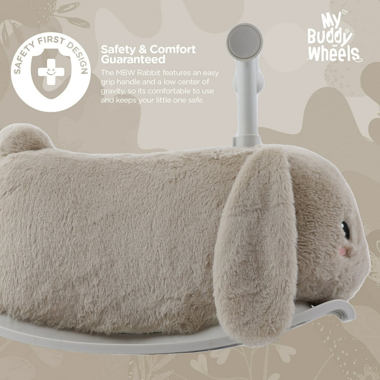 Yvolution My Buddy Roller 2-in-1 Rabbit Plush Ride-On Toy