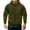 Army Green, variant on LIUJUNSHOP Mens Lightweight Jacket Solid Color Men's Lined Hooded Jacket Full Zip Loose Fit Thermal Outerwear For Casual Wine L