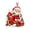C, variant on Christmas Letter Hanging Ornament 2D Acrylic Decoration for Tree Home Full 26 Letters Festive Illustration Pre-tied Red String for Tree Home Display Style F