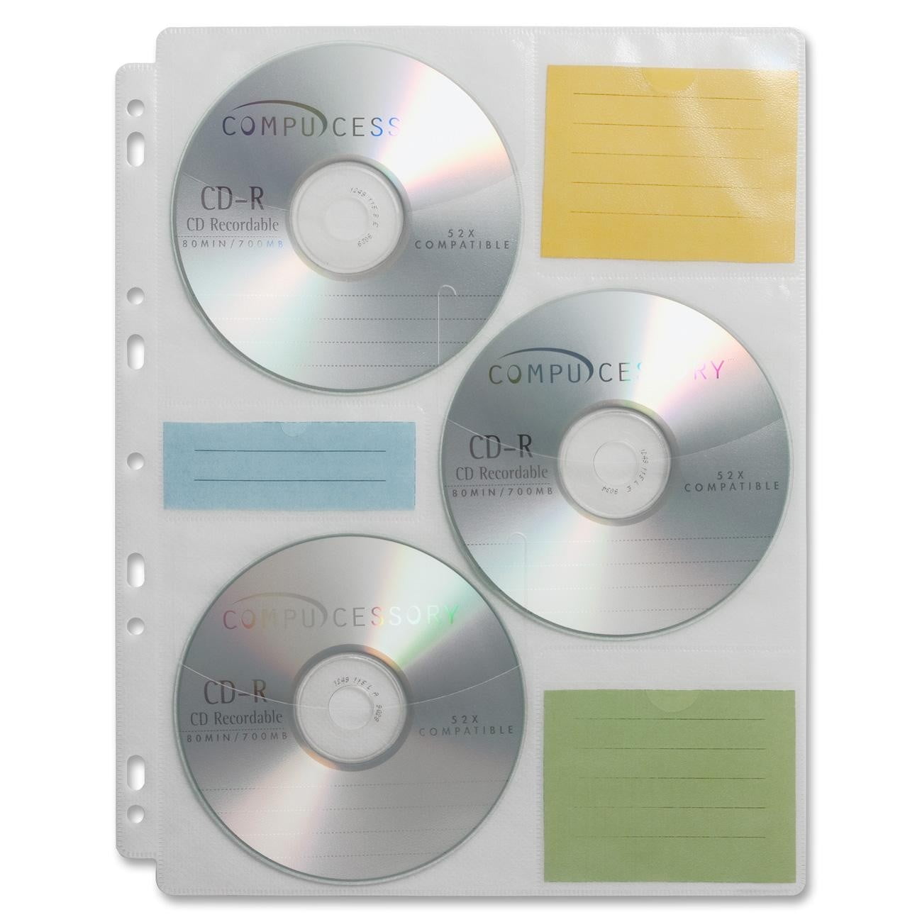 C-Line Deluxe CD Ring Binder Refill Pages 61958 Cli61958 for sale online 