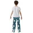 thumbnail image 5 of FORMRS Kids Pajama Pants with Pockets Size 13-14Y Boys Lounge Sleep Bottoms, Dark Blue Hexagon Patterns, 5 of 8