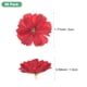 thumbnail image 3 of Uxcell 50 Paquete Cabezas de Flores Artificiales Cabeza de Ciruelo de Seda Falsa Roja, 3 of 7