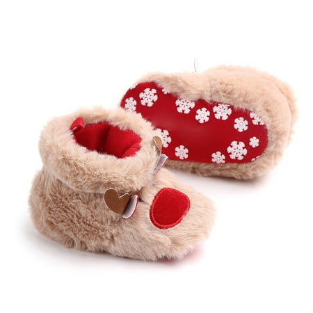 

Beechoice Infant Baby Slippers Girls Boys Booties Warm Baby Socks Shoes Newborn Crib Shoes Baby Footwear Prewalkers