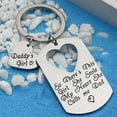 thumbnail image 6 of Teissuly Hot Letter Heart Keychain Key Necklace Daddy Daughter Father Girls, 6 of 8