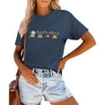 thumbnail image 2 of Trendfront Womens Highland Cow Graphic T Shirt Crewneck Short Sleeve Cute Farm Animal Print Casual Everyday Tee Tops, 2 of 5