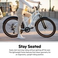 thumbnail image 3 of Schwinn Vega CE Comfort Hybrid Bike, 27.5-Inch Wheel, Medium Frame, 8 Speed, White, 3 of 7