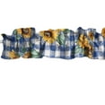 thumbnail image 3 of Sunflowers Print Cotton Curtain Sleeve Topper Window Treatment, 3 of 5