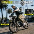 thumbnail image 5 of HOVSCO Electric Bike for Adults, 750W Motor, 48V/15AH+25AH Dual Batteries, 20'' Fat Tire E-Mountain Bike, 7-Speed E-Bike Full Suspension UL2849, 5 of 9