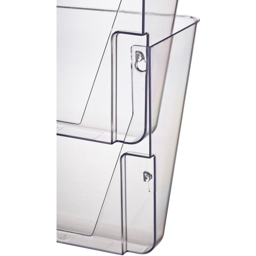 Officemate Wall File, Letter Size, Clear, 2/Pack (21404)