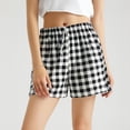 thumbnail image 5 of Girls' Shorts Ruffle Elastic Waist Kids Checkered Lightweight Bottoms with Pockets 5-14 Y Summer, 5 of 6