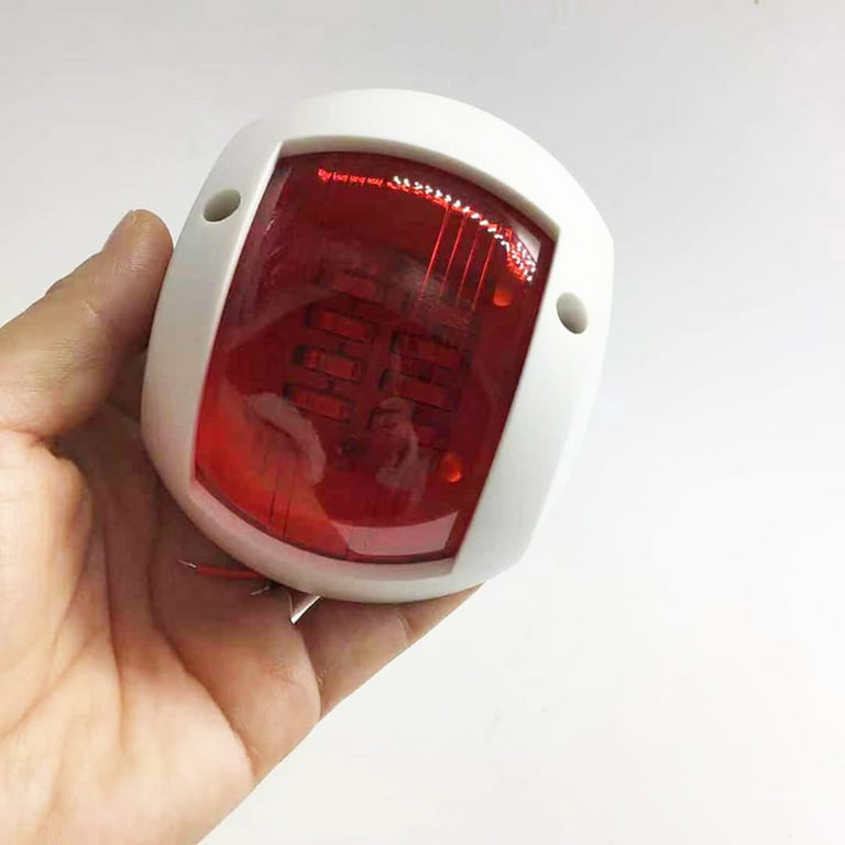 Red Green LED Marine Navigation Light 24V Boat Bow Light Marine Boat  Singnal Light, Perfect for Pontoon, Skeeter, Power Boat and Skiff One Pair
