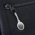 thumbnail image 3 of Crab On Beach Antiqued Oval Charm Clothes Purse Suitcase Backpack Zipper Pull Aid, 3 of 3