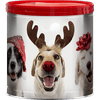 Great Value Holiday Popcorn Tin, Dog for Christmas Design, 3 Flavors, 21 oz