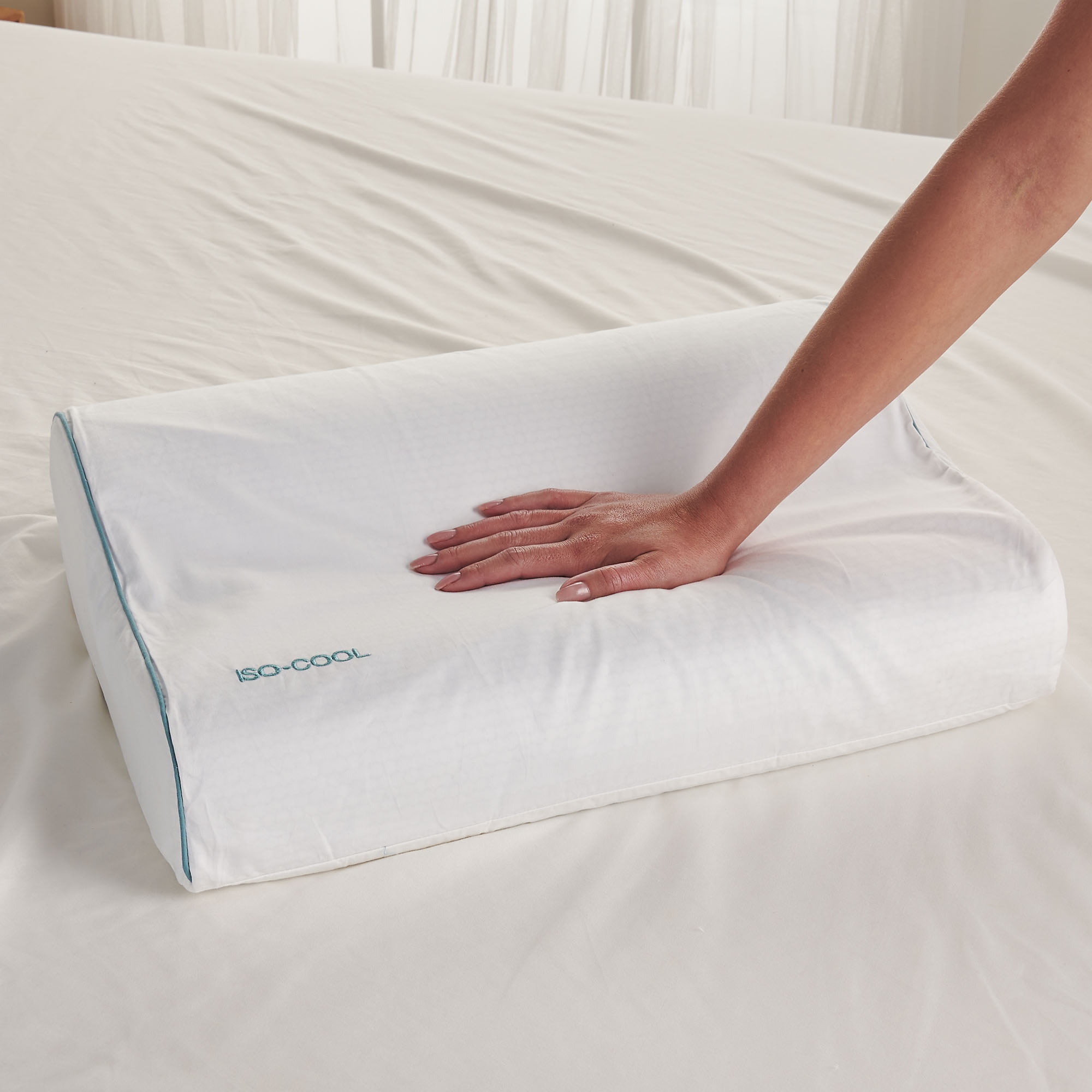 ISOCOOL Contour Pillow Featuring Serene Foam Walmart