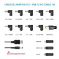 thumbnail image 2 of USB To DC Power Cable with 13 Interchangeable Plug Connectors Adapter, 2 of 5