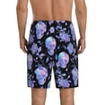 thumbnail image 4 of Lsque flower Skull crystal Mens Sleep Pajama Shorts,Short Pajama Pants, Cotton Ultra-Soft Knit-4X-Large, 4 of 9