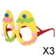 thumbnail image 1 of 2x lindos anteojos de Pascua para decoraciones de fiesta de cumpleaños Baby Shower amarillo 3 piezas, 1 of 9