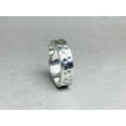 thumbnail image 5 of Heaven Crafts Sterling Silver 925 Hammered Band Ring Handmade Statement Ring For Women, 5 of 5