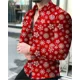 thumbnail image 1 of Cárdigan de lujo de moda de fiesta para hombre, camisa de solapa con botones para hombre, camisa informal con estampado de manga larga, ropa de diseñador para hombre, 1 of 6