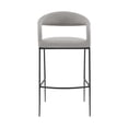 thumbnail image 2 of Silla Taburete Benzara Monie con Respaldo Curvo Flotante Gris, 2 of 9