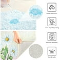 thumbnail image 6 of Dreamtimes Summer Daisy Floral Bathroom Rug Set 2PCS Ultra Soft Bath Rugs, Non Slip Absorbent Shaggy Bath Mat Set with U-Shaped Toilet Mat (17.3"x13.4"& 23.6"x15.7"), 6 of 6