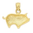 thumbnail image 3 of 14k Gold Pig Pendant, Chinese Zodiac Year of the Pig Jewelry, His and Her Jewelry, Birthday Gifts for Her with 20 inch Chain, 3 of 6