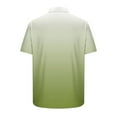 thumbnail image 5 of Mens Loose Fit T Shirts Mens T Shirts Mens Button Down Shirts Short Sleeve Gradient Casual Summer Beach Untucked Dress Shirt Vacation Wedding Clothes, 5 of 6