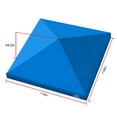 thumbnail image 2 of Canopy Replacement Top Cover Roof for 10x10 Peak Pole Straight Leg Canopy Tent,PU-Coated 500D Polyester UV Waterproof,for Outdoor Commercial Garden Patio Sun Shade(Top Only) (Light Blue), 2 of 6