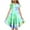 Green, variant on ZACPNCV Toddler Girls Summer Dresses Double Layer Flutter Sleeve Flowy A-Line Sundress Casual Tie-dye Midi Dresses 12-13 Years