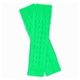 thumbnail image 4 of Fgnfyis Retro Knitted Leg Warmers Crochet Long Boot Socks Christmas Thickened Warm Socks for Women Adult Party Dance Yoga Knee High Stockings Green, 4 of 5