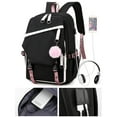 thumbnail image 4 of High-Value Computer Backpack Usb Charging Interface Middle School Student Schoolbag Large-Capacity Backpack(Black), 4 of 4