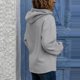thumbnail image 2 of Gibobby Sudadera ligera con cremallera Cubiertas de capucha Casual Pullover, de manga larga y liviana, para mujeres （Gris， XL), 2 of 4