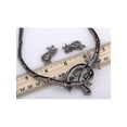 thumbnail image 2 of Twin Purple Crystal Rhinestone Lizard Reptile Pair Necklace Earring Set, 2 of 5