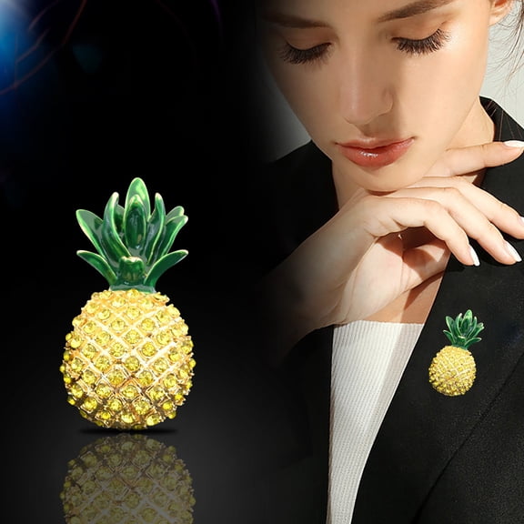 YYKihy Brooch Enamel Jewelry Fruit Pineapple Brooch For Women Men For Her Or Him