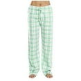 thumbnail image 1 of Birdeem Womens Spring and Autumn Plaid Print Sports Casual Home Pants Loose Sweatpants, 1 of 4