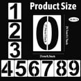 thumbnail image 2 of Yoqb Inch Large Number Stencils Set, Plastic 0-9 Address Number Painting Stencils Templates Reusable Digital Templates for Cake Stencil Mailbox Signs Parking Lot House NumbersA108, 2 of 7