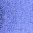 thumbnail image 1 of Ahgly Company Machine Washable Indoor Square Oriental Blue Industrial Area Rugs, 7' Square, 1 of 4